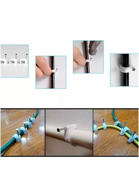 Grapa Grampa Rg6 Cable 8mm Blanco 100 Unidades Toolmak-2