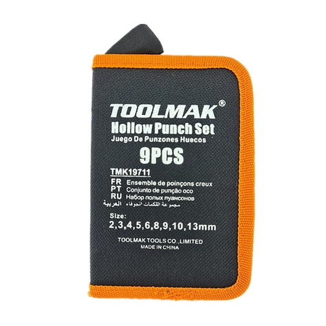 Kit Set Juego Sacabocado De Impacto 9 Pcs Tmk19711-1