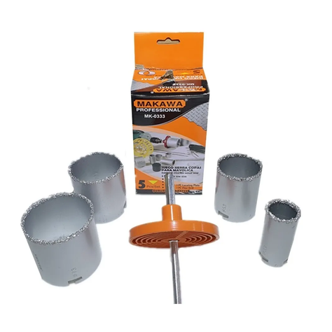 Sierra Copa Diamantado Para Concreto 5 Piezas Mk-1