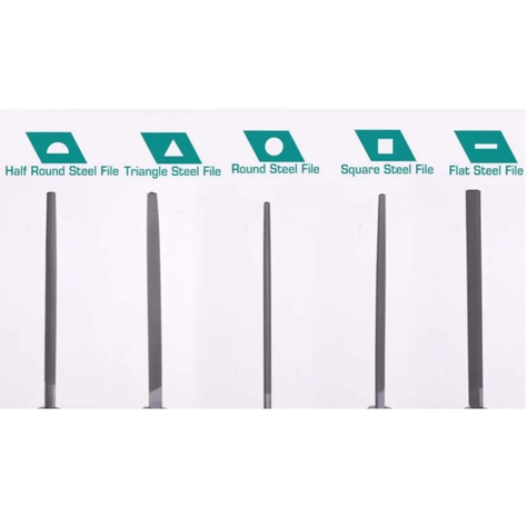 Set De Limas De Acero 5 Piezas 8 Pulgadas Total-2