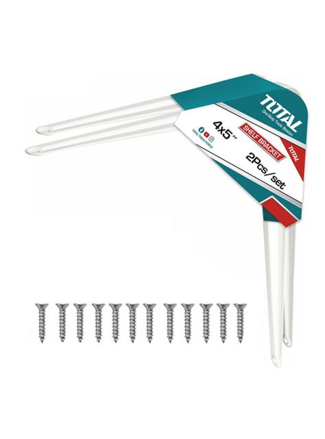 Soporte Escuadra Para Repisa Estante 2 Unds 4''x5'' Total-0