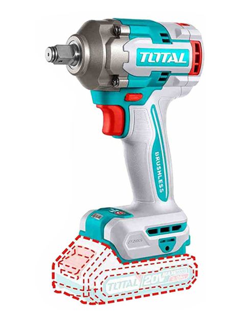 Taladro Pistola Llave Impacto 20v Total Tiwli20401-0