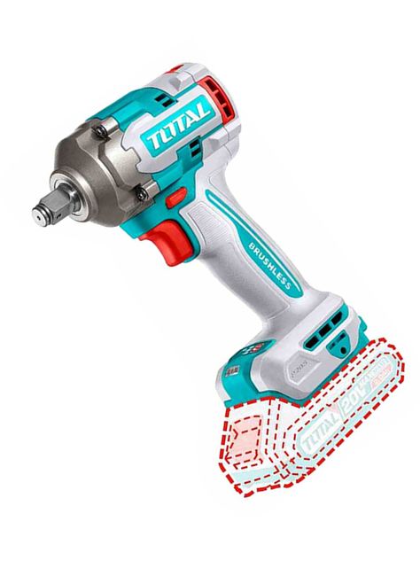 Taladro Pistola Llave Impacto 20v Total Tiwli20401-2