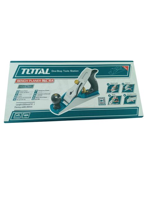 Cepillo Carpintero Manual N° 4 Para Madera Total Thtp0204-1