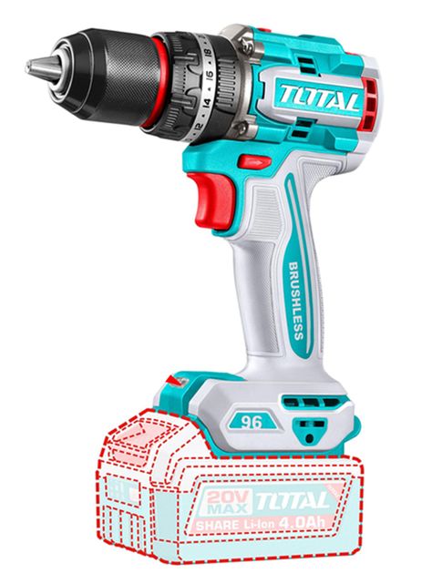 Taladro Atornillador Percutor 20v Total Tidli209681-0