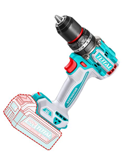 Taladro Atornillador Percutor 20v Total Tidli209681-1