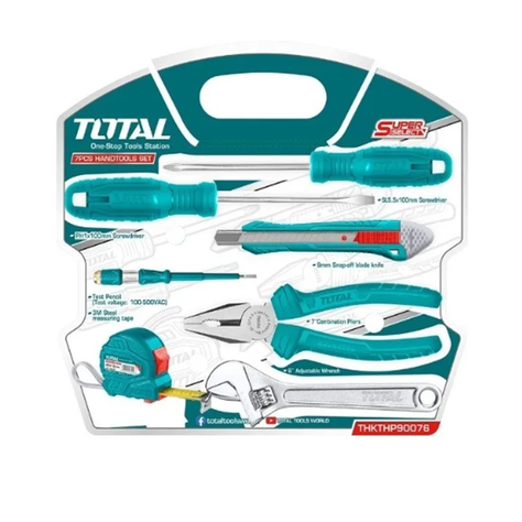Juego Herramientas Manuales Multiusos 7 Pcs Total-0