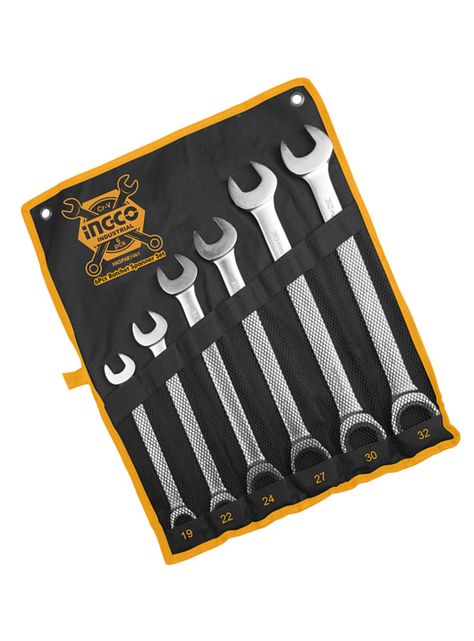 Set Llaves Punta Corona 6 Piezas 19-32mm Ingco Hkspar1061-1
