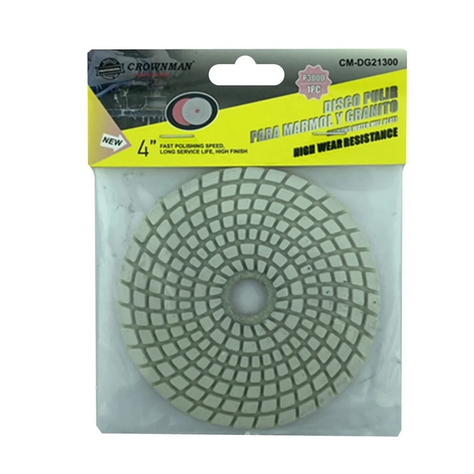 Disco Lija Para Pulir Marmol Granito 4 Pulg G: 3000 Crownman-1