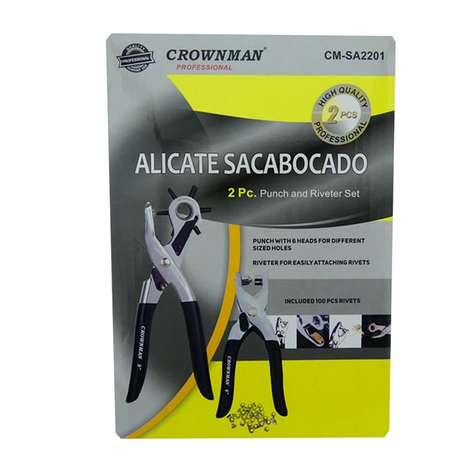 Alicates Sacabocado 2 Piezas Ojetillos Cmsa2201-1