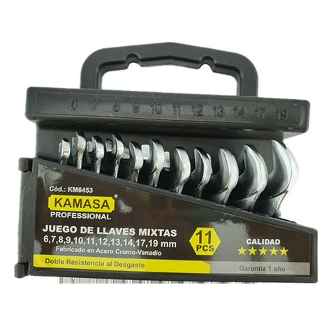 Set Juego De Llaves Punta-corona 11 Piezas Km6453-2
