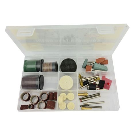 Kit Set Jgo De Acc. Para Minitorno Tipo Dremel 125pcs Crownman Cmad1125-0