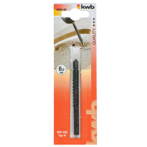 Broca Para Madera Escofina 6mm Kwb 494000-1
