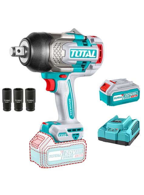 Taladro Pistola Llave Impacto 20v Bat+ Carg Tiwli201351-0