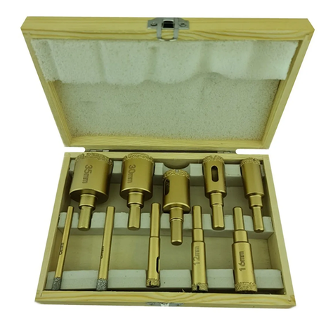 Brocas Copa Ceramica Marmol Vidrio 6-35mm 10 Pcs-0
