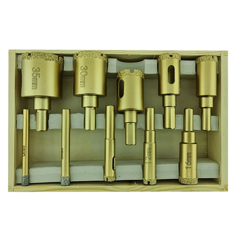 Brocas Copa Ceramica Marmol Vidrio 6-35mm 10 Pcs-1