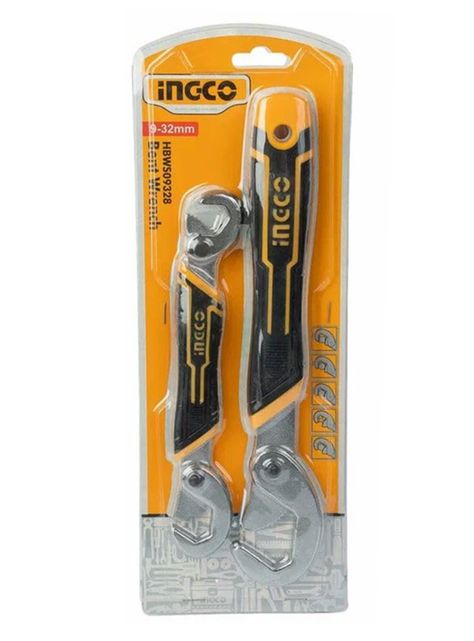 Llaves Tuerca Ajustables Universales 9-32mm Ingco Hbws09328-0