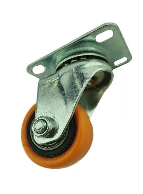 Rueda Naranja Giratoria 1.5 Pulgadas-0