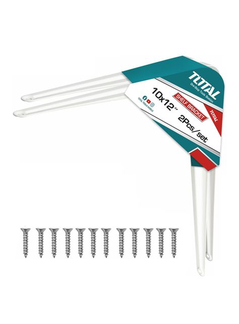 Soporte Escuadra Para Repisa Estante 2 Unds 10''x12'' Total-0