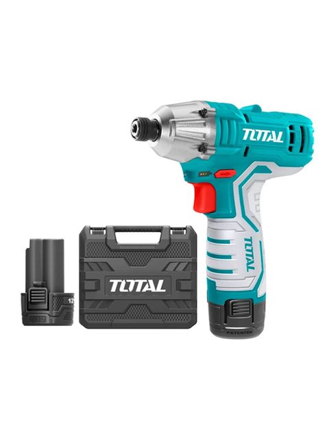 Atornillador De Impacto 12v 1/4 2 Bat + Carg Total-0