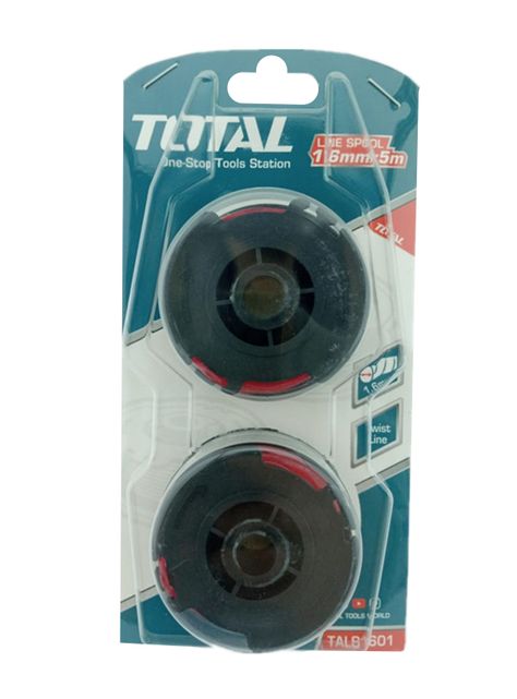Hilo Nylon P/ Orilladora Pasto 1.6mm X 5 Mts 2 Unds Total-0