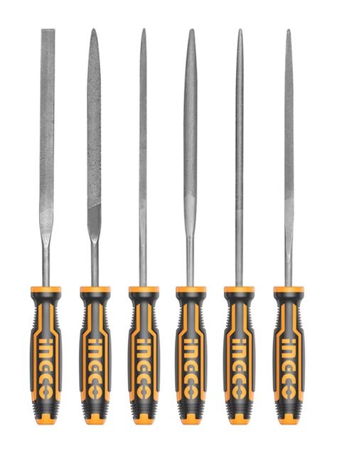 Kit Set Juego De Mini Limas 6 Piezas 3mm X 140mm Ingco-0