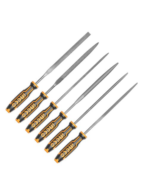 Kit Set Juego De Mini Limas 6 Piezas 3mm X 140mm Ingco-2