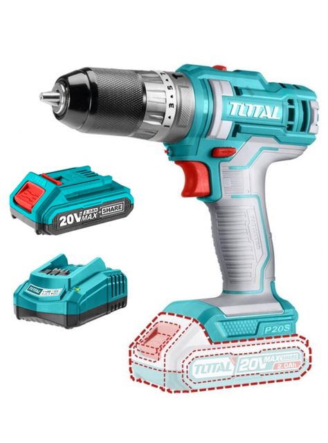 Taladro Atornillador Percutor 10mm 20v Bat+ Carg Tidli201455-0
