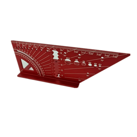 Plantilla Escuadra 45-90°c Aluminio Multifuncion-0