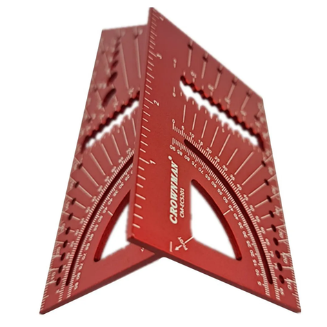 Plantilla Escuadra 45-90°c Aluminio Multifuncion-2