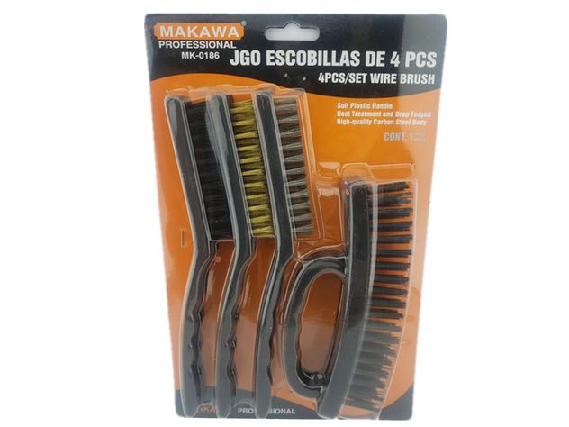 Juego De Escobillas 4 Piezas Makawa Mk0186-1