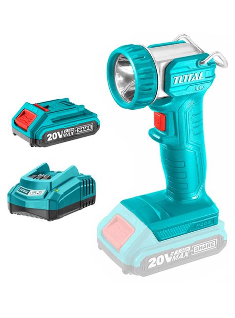 Linterna Led Inalámbrica 20v Bat + Carg Total Twli2038-0
