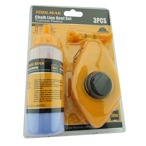 Kit Set Juego De Tizalineas 4 Oz Nivel Tiralineas 3 Pcs Tmk Tmk19426-0