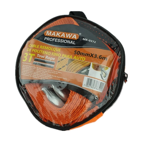 Cable Remolque Para Auto 3 Toneladas 50mm X 3.6m Makawa Mk0372-1