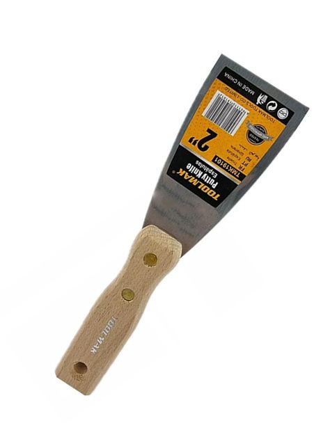Espatula Recta Mango De Madera 2 Pulgadas Toolmak Tmk19101-1