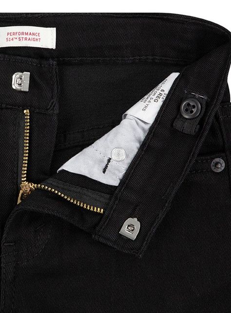 Jeans Niño 514 Straight Negro Levis-1