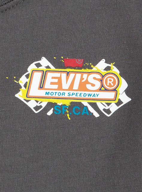 Polera Niño MC Racer Gris Levis-1