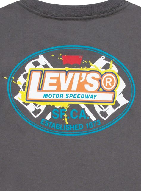 Polera Niño MC Racer Gris Levis-3