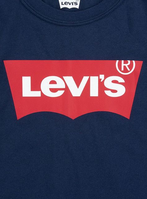 Polera Niño MC Batwing Azul Levis-2