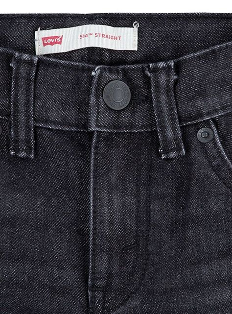 Jeans Niño 514 Straight Black Levis-2