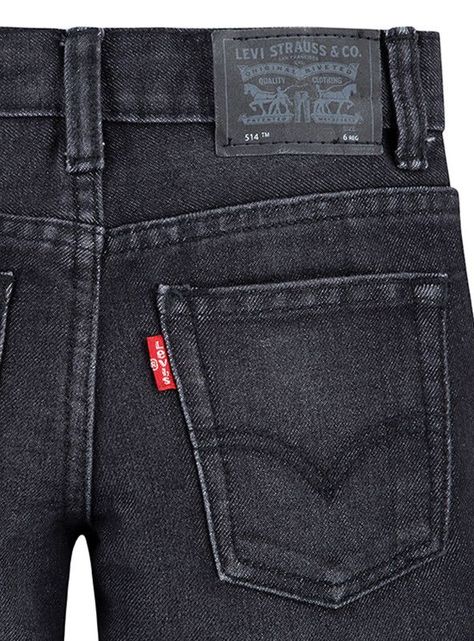 Jeans Niño 514 Straight Black Levis-4