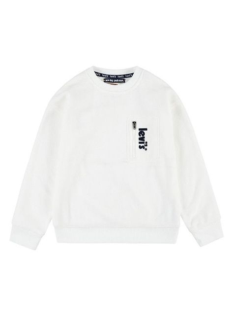 Poleron Niño Polar Levis Bordado Blanco Levis-0