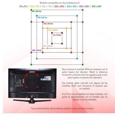 Soporte para tv de 23 a 42 pulgadas dinon 2305-2
