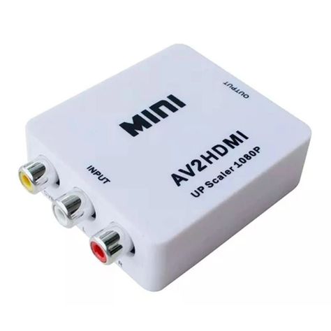 Adaptador 3 RCA a HDMI: Compatible con Reproductores VHS-0