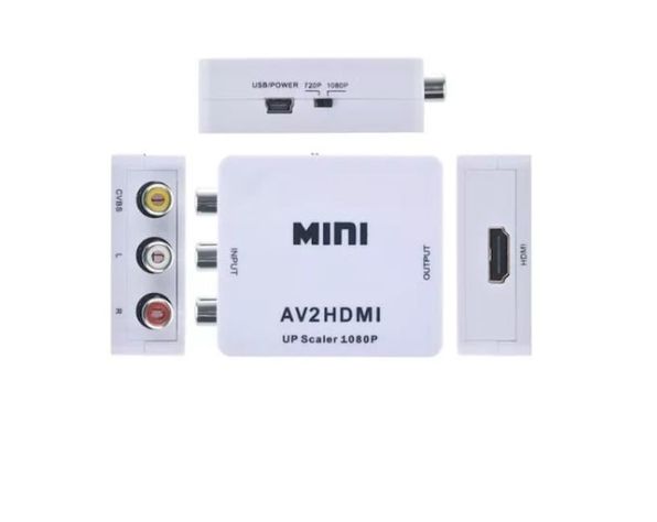 Adaptador 3 RCA a HDMI: Compatible con Reproductores VHS-4
