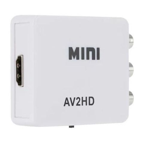 Adaptador 3 RCA a HDMI: Compatible con Reproductores VHS-5
