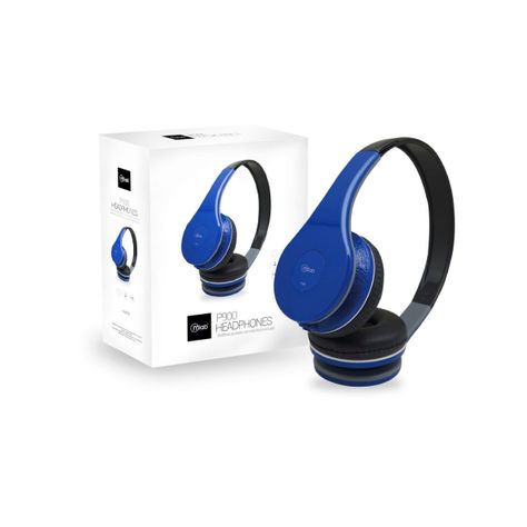 MICROLAB AUDIFONO CON MICROFONO P900 AZUL-1