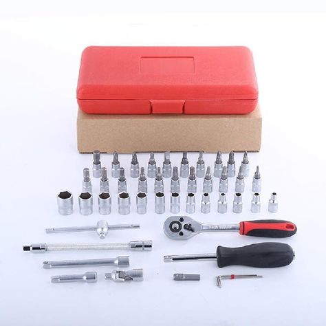 Set de Dados 1/4" 46 Piezas + Chicharra-1