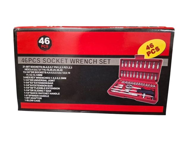 Set de Dados 1/4" 46 Piezas + Chicharra-2