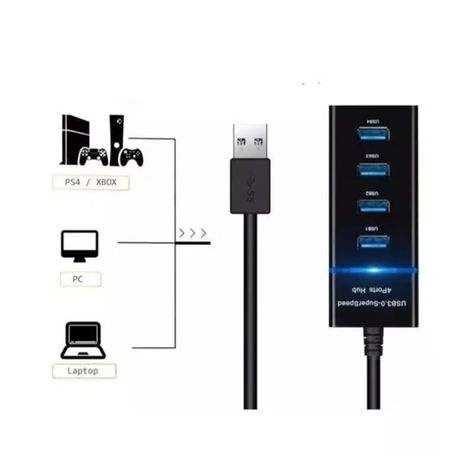 Hub USB 3.0 con 4 Puerto de Alta Velocidad-3